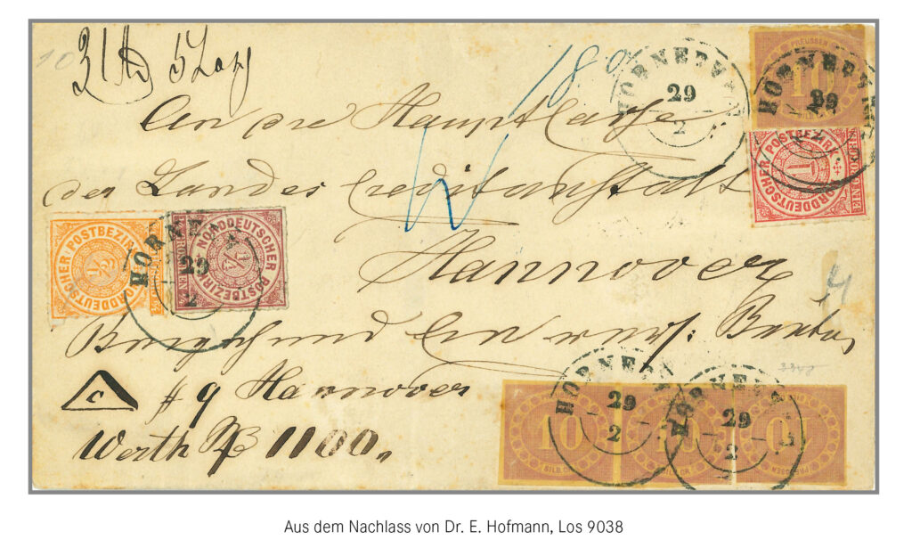 Einer der besonderen und seltenen Briefe aus der Sammlung Wuppertal, die für 52‘500 Euro unter den Hammer kam.