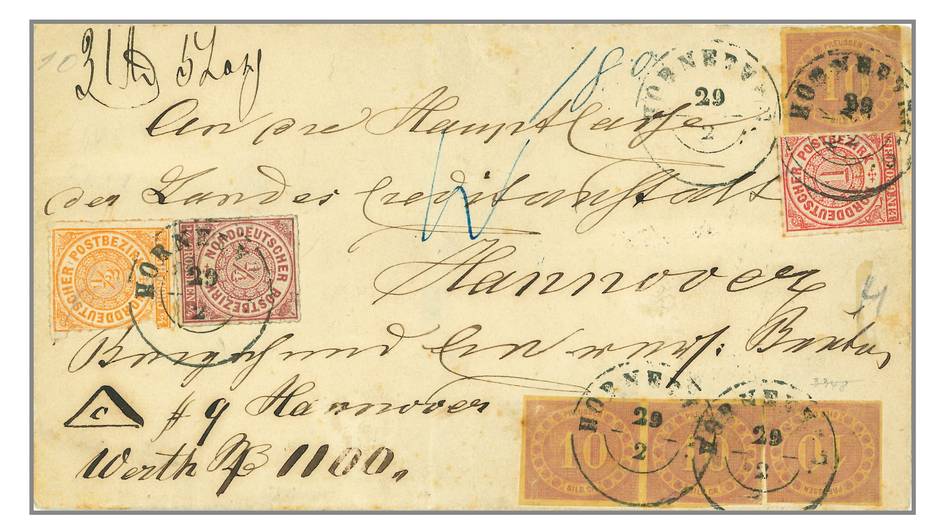 Einer der besonderen und seltenen Briefe aus der Sammlung Wuppertal, die für 52‘500 Euro unter den Hammer kam.